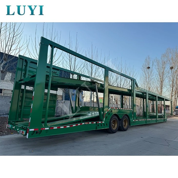 2-axle Semi-trailer For Transporting 8 Cars factory 2-axle Semi-trailer For Transporting 8 Cars factory