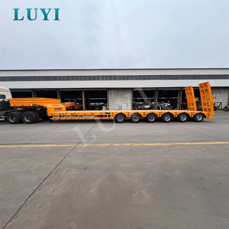 Robust 6 Axle Extendable Low Platform Trailer high quality